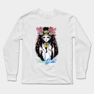 Sad Asian Gril Long Sleeve T-Shirt